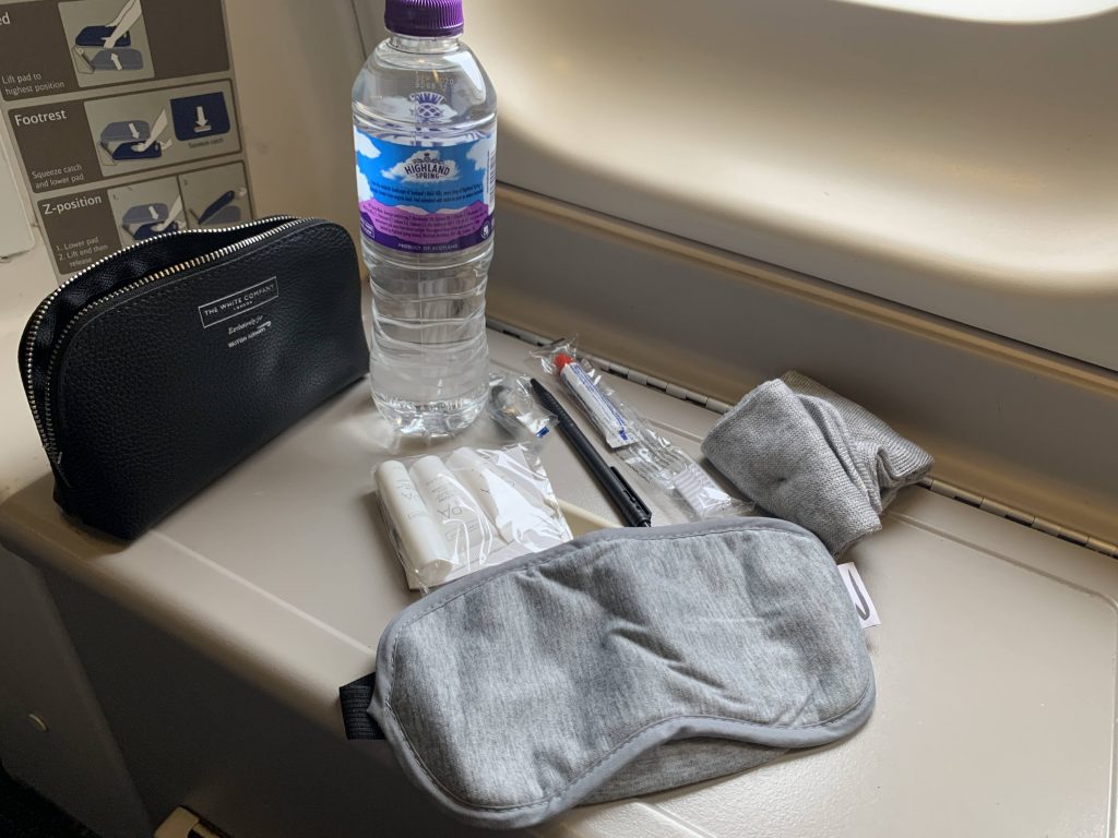 British Airways Club World upper deck Amenity Kit 