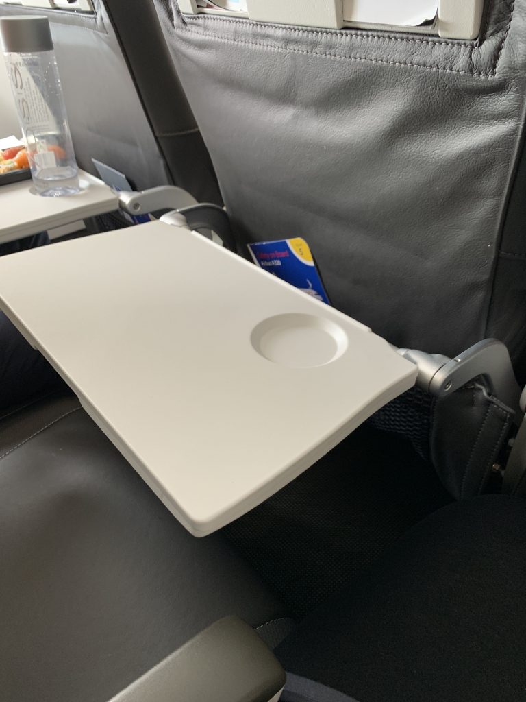 British Airways A320 Neo Club Europe seat tray 