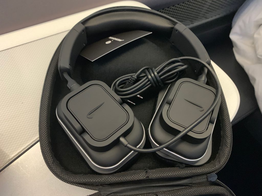 British Airways A380 new First Class headphones