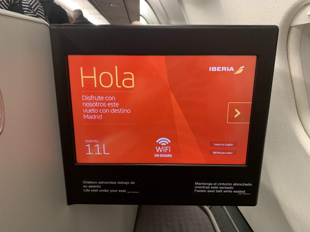 Iberia long haul business class 