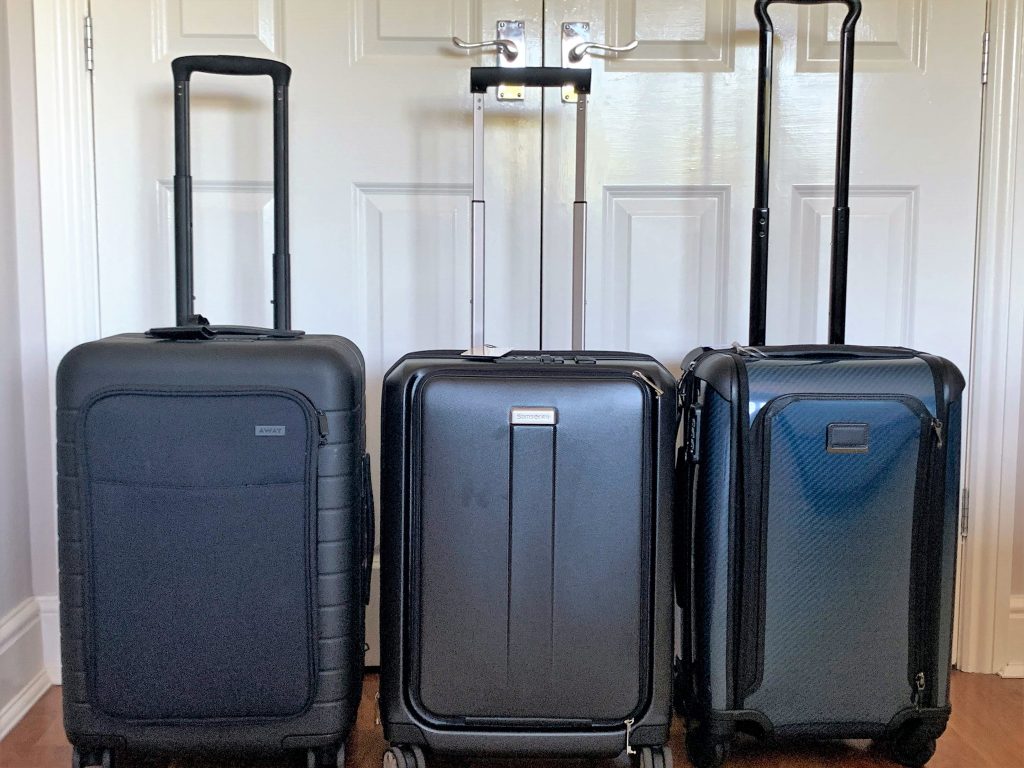 Away Carry-On vs.  Basics Hardside Spinner luggage