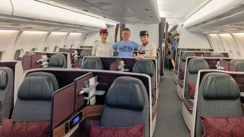 Qatar Airways A330 200 Business Class Review With The Entire