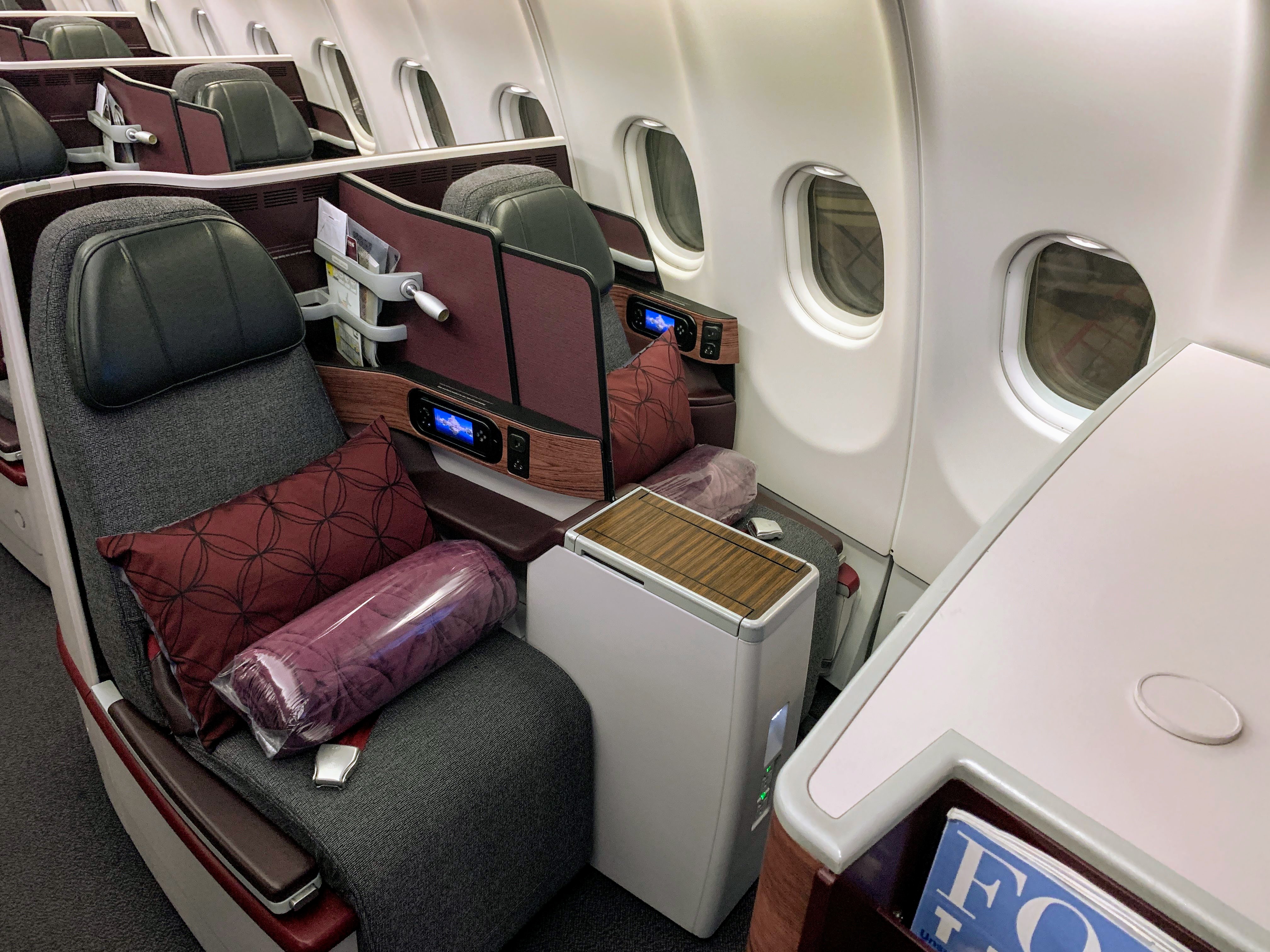 trip report qatar airways business class