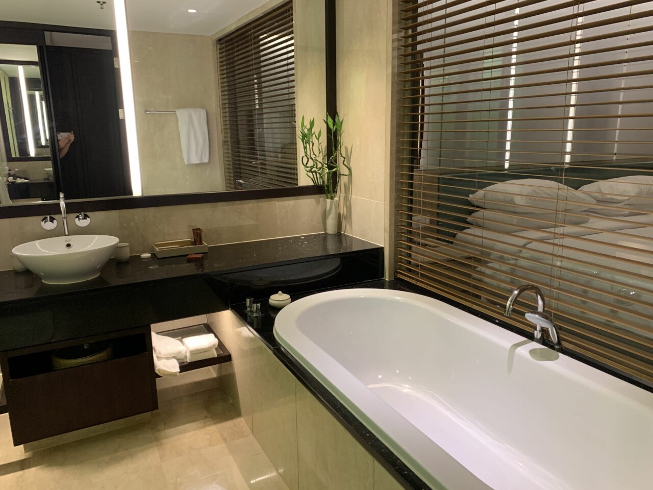 Conrad hotel Bali bathtub 
