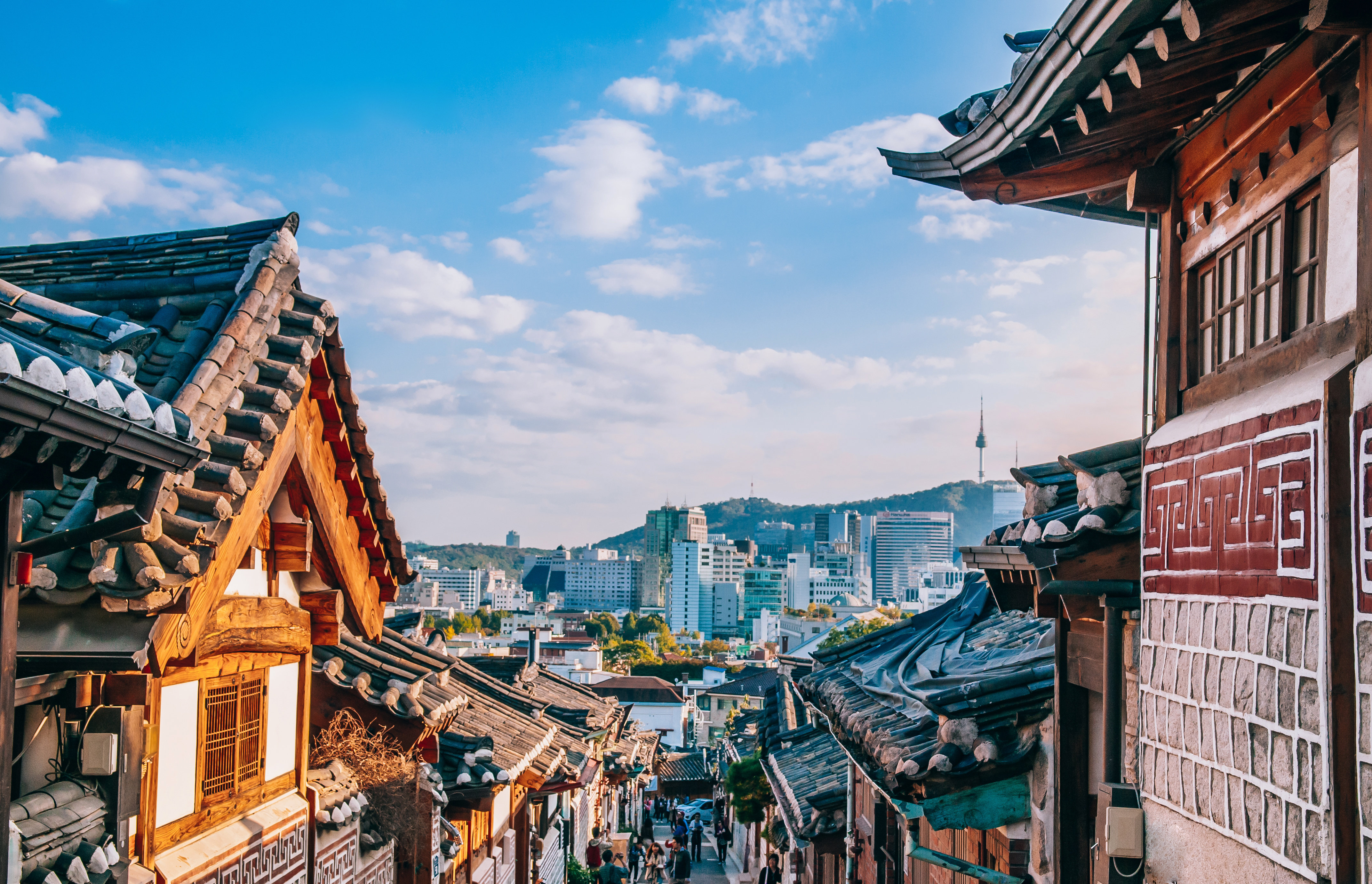 Business class flights round - Bukchon Hanok Village