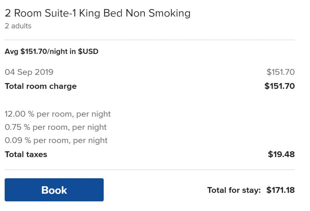 hotel expense 