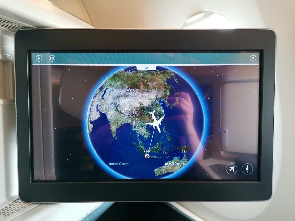 Cathay Pacific Airbus A350 Business Class IFE Screen