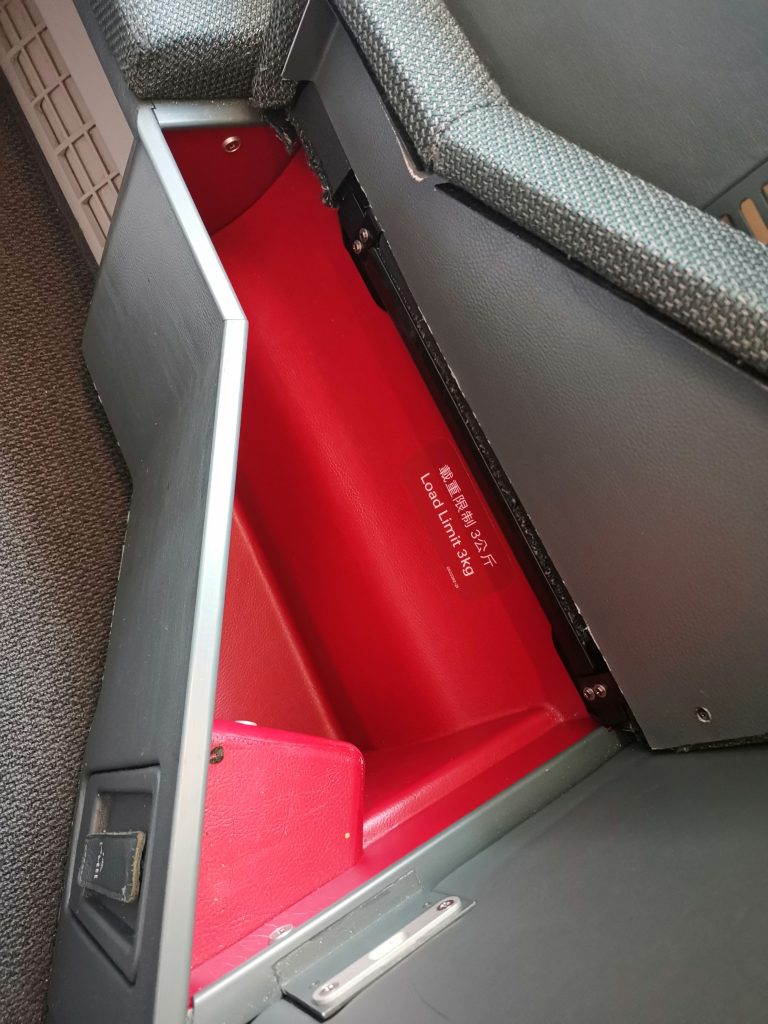 Cathay Pacific Airbus A350 Business Class Storage 