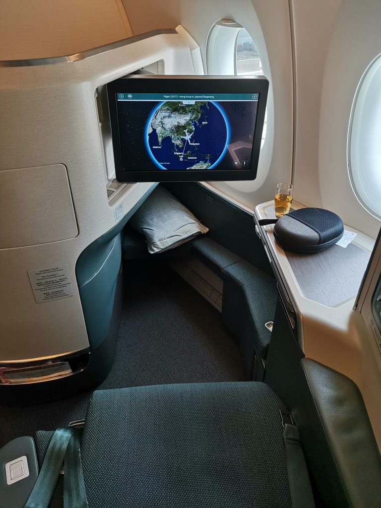 Cathay Pacific Airbus A350 Business Class IFE Screen 