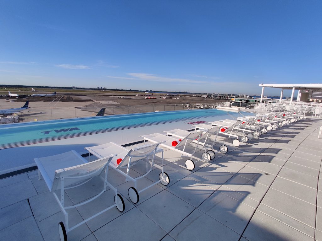 The TWA Hotel rooftop 