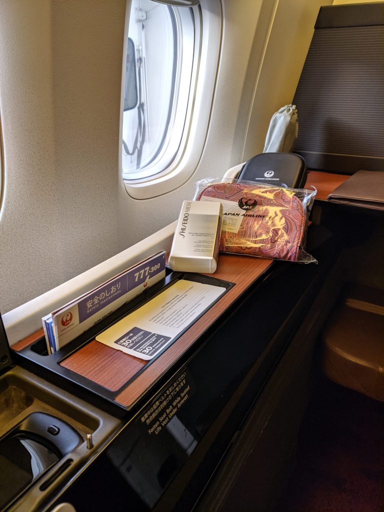 Japan Airlines First Class Amenity Kit