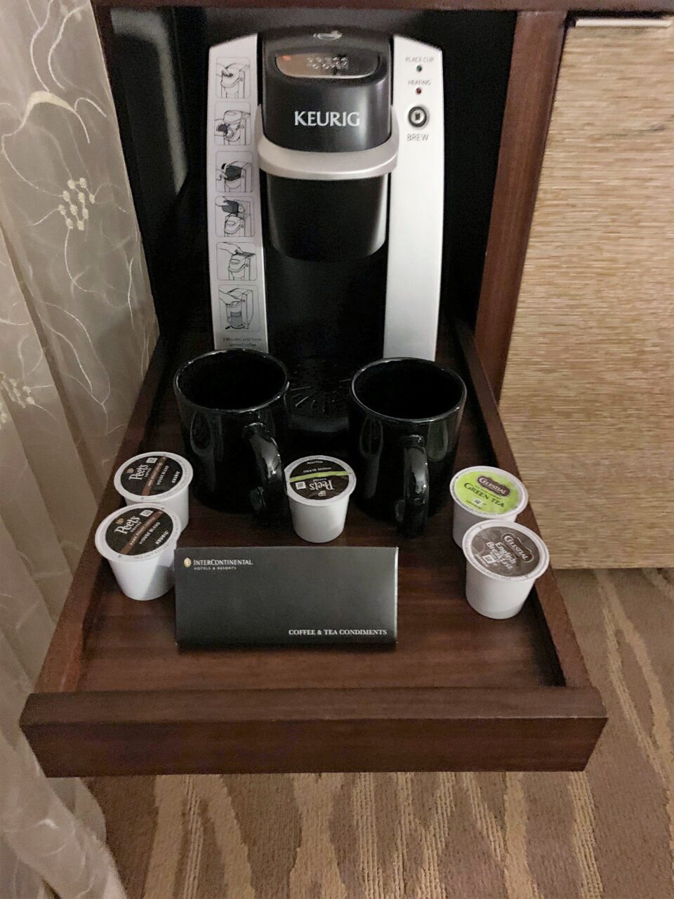Nespresso Machine at InterContinental hotel New York Times Square review 