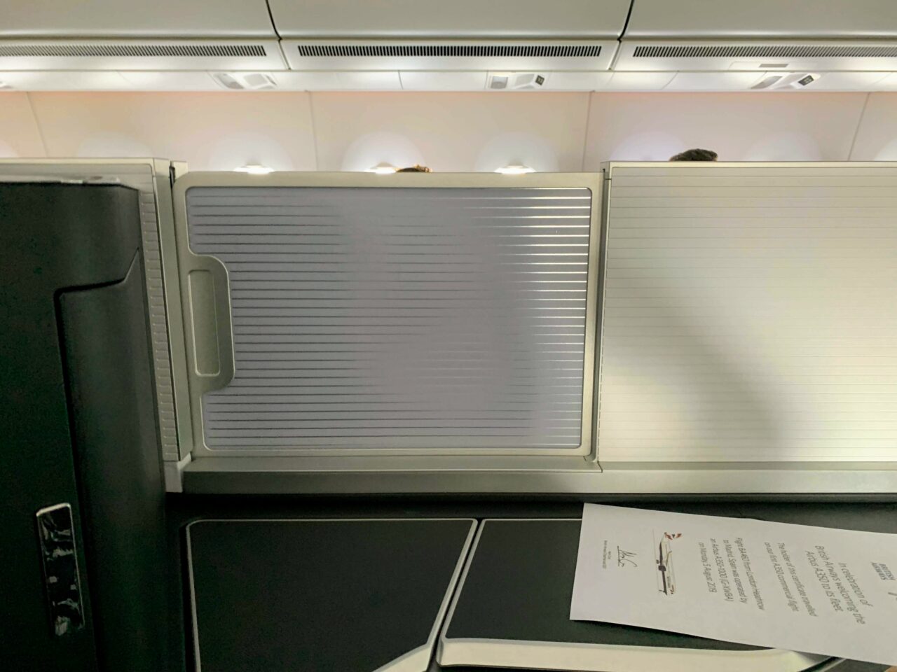 Privacy in British Airways A350 