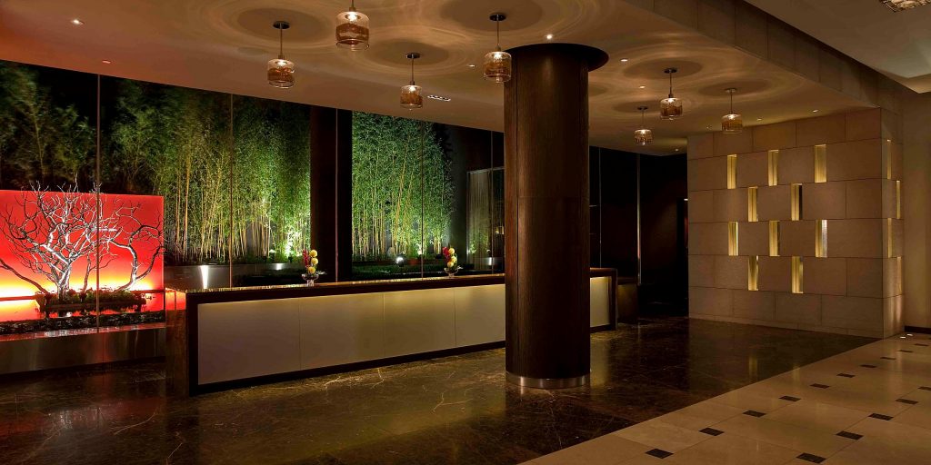 Lobby of the InterContinental in New York. 