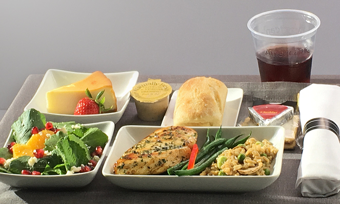 AA Premium Economy dining