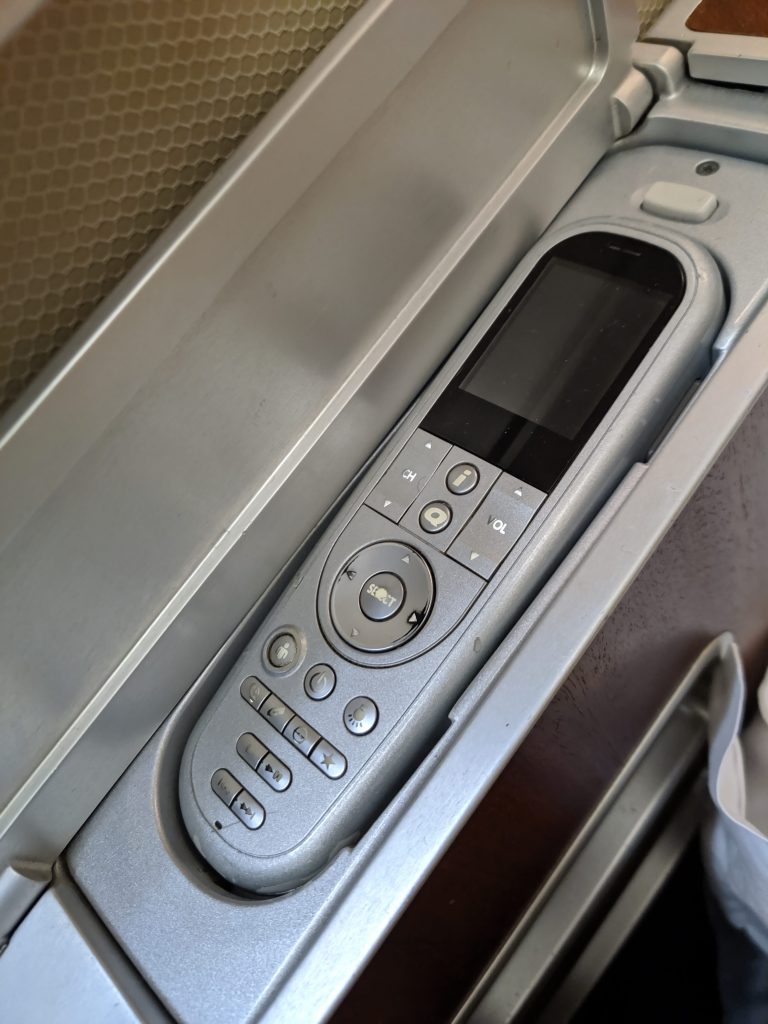 Qantas A380 First Class Seat Control