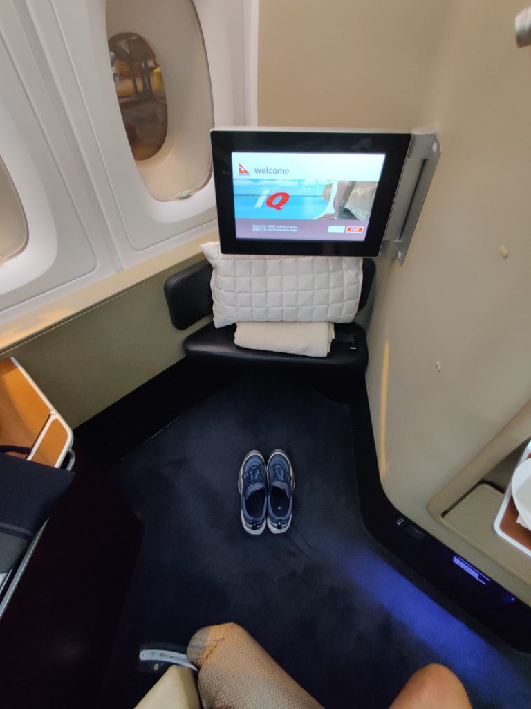 Qantas A380 First Class IFE Screen