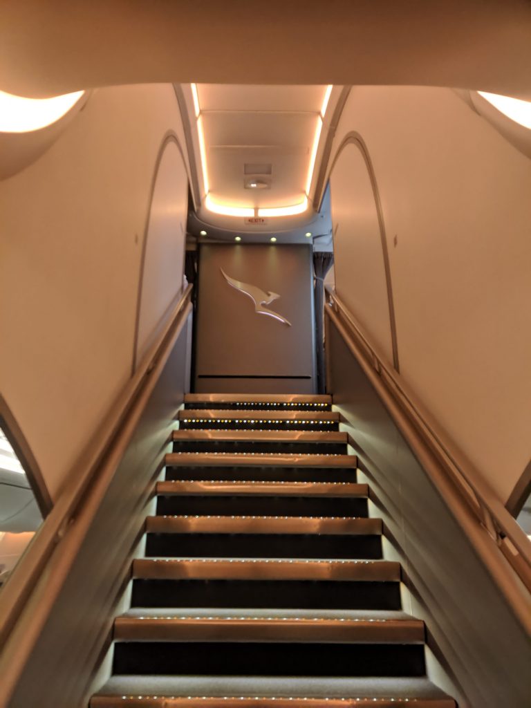 Qantas A380 First Class Staircase 
