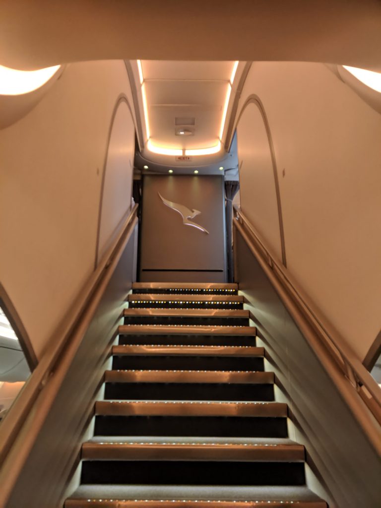 Qantas A380 First Class Staircase