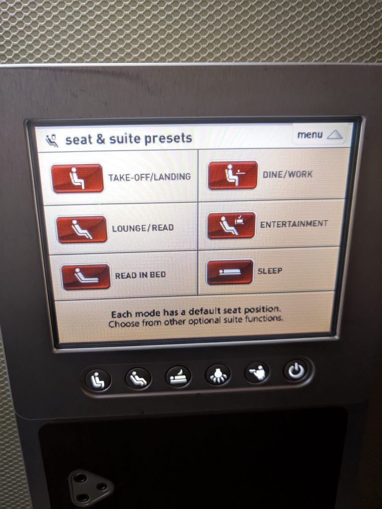 Qantas A380 First Class IFE Screen 