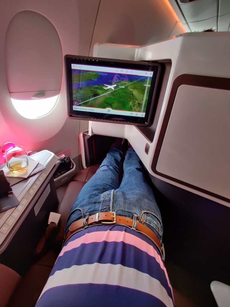 Virgin A350 Upper Class Seat Full Flat Bed 