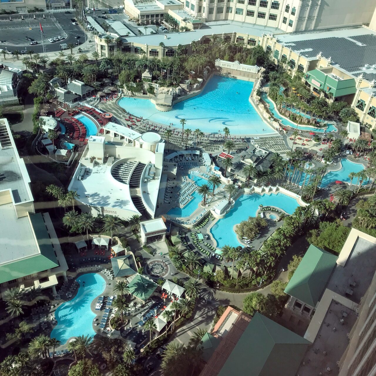 Mandalay Bay and Four Seasons pools 