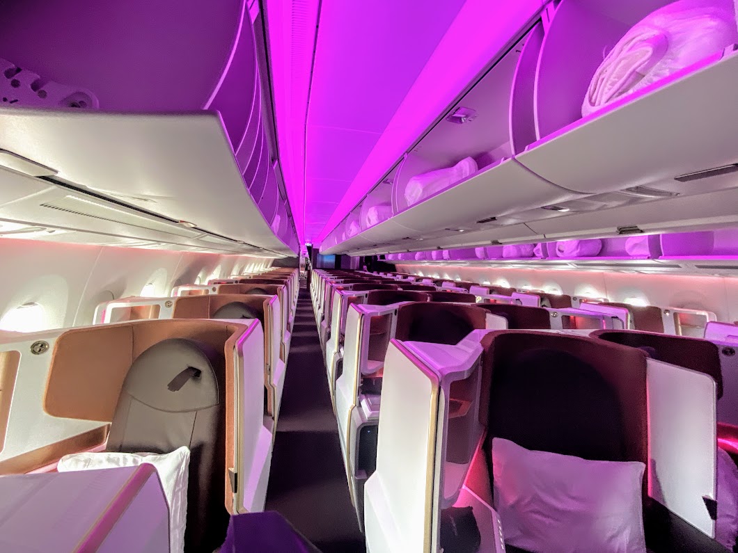 Virgin A350 upper class cabin