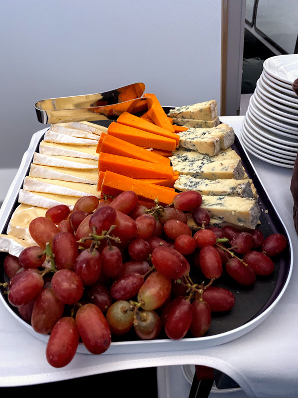 Virgin A350 upper class cheese trolley