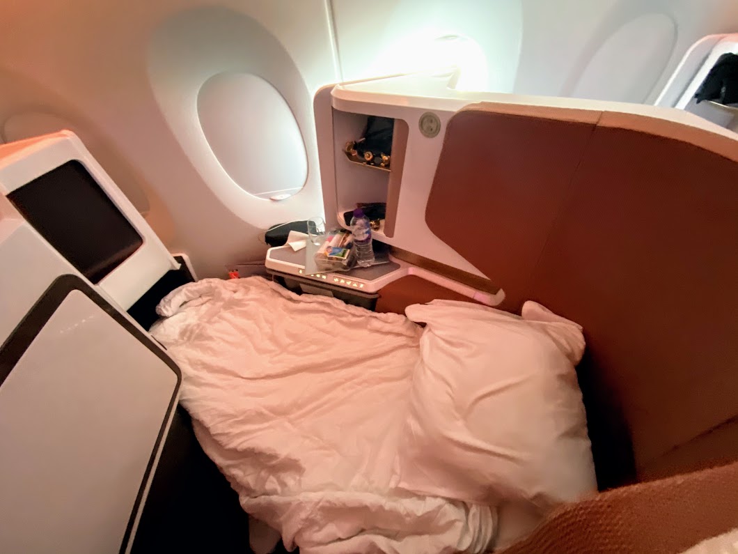 Virgin A350 upper class bed