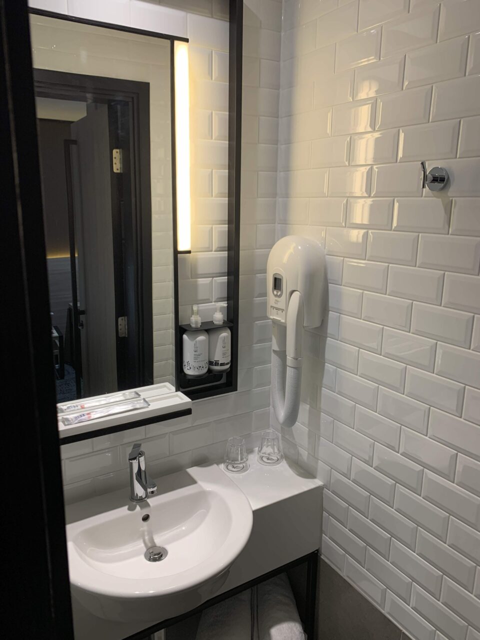 Aerotel hotel at Heathrow Terminal 3 Bathroom Sink