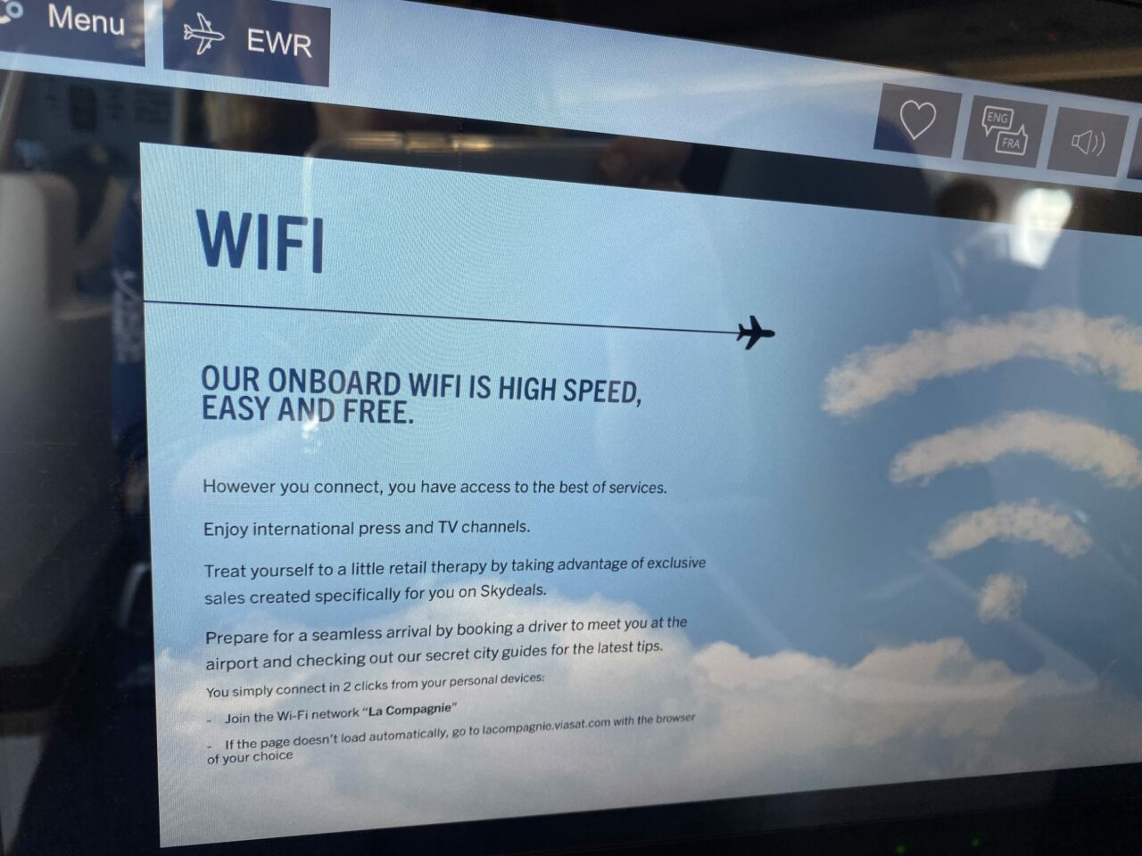 La Compagnie Business Class Screen 