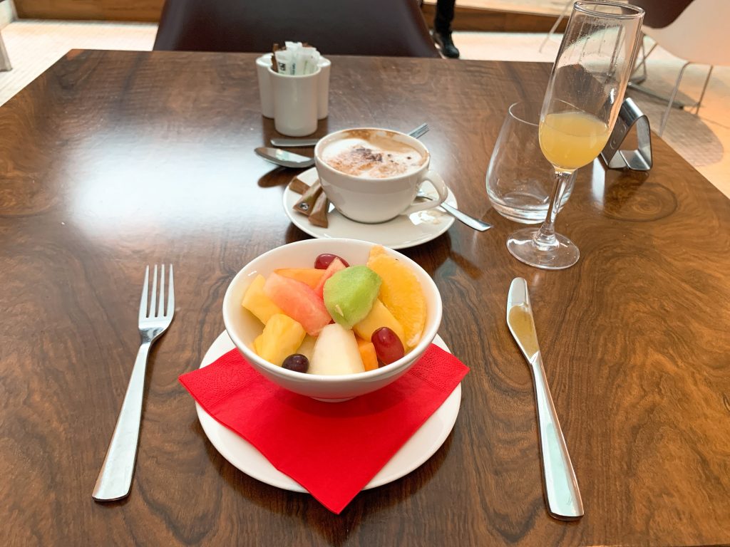 VIrgin clubhouse fruit salad heathrow