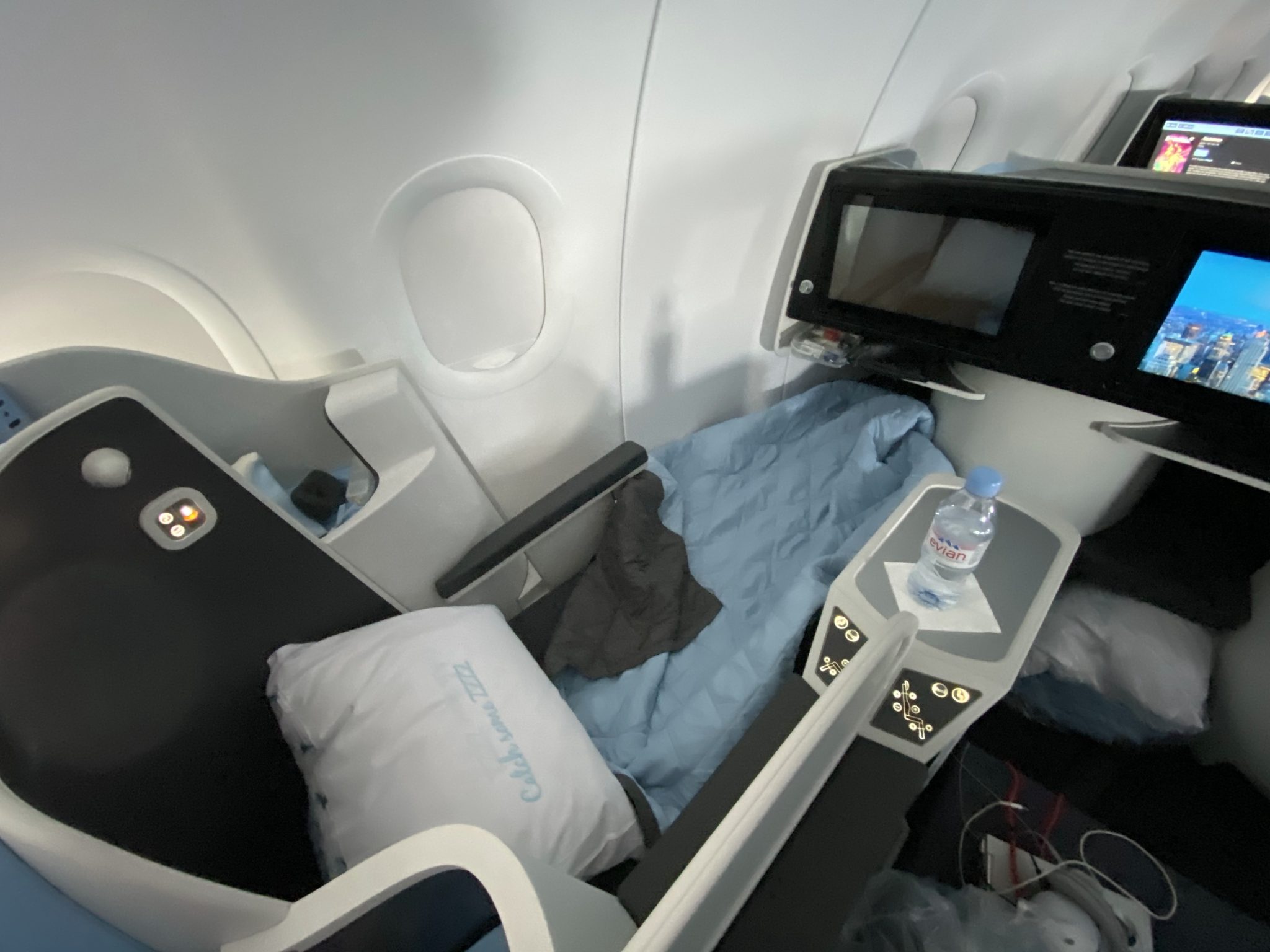 Asiento La Compagnie A321LR en modo cama