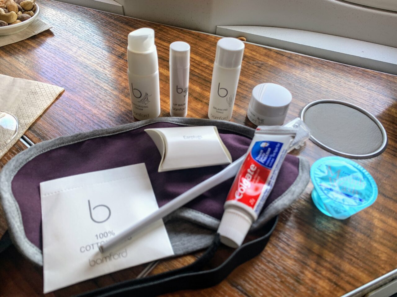 Cathay Pacific B777-300 First class toiletries 