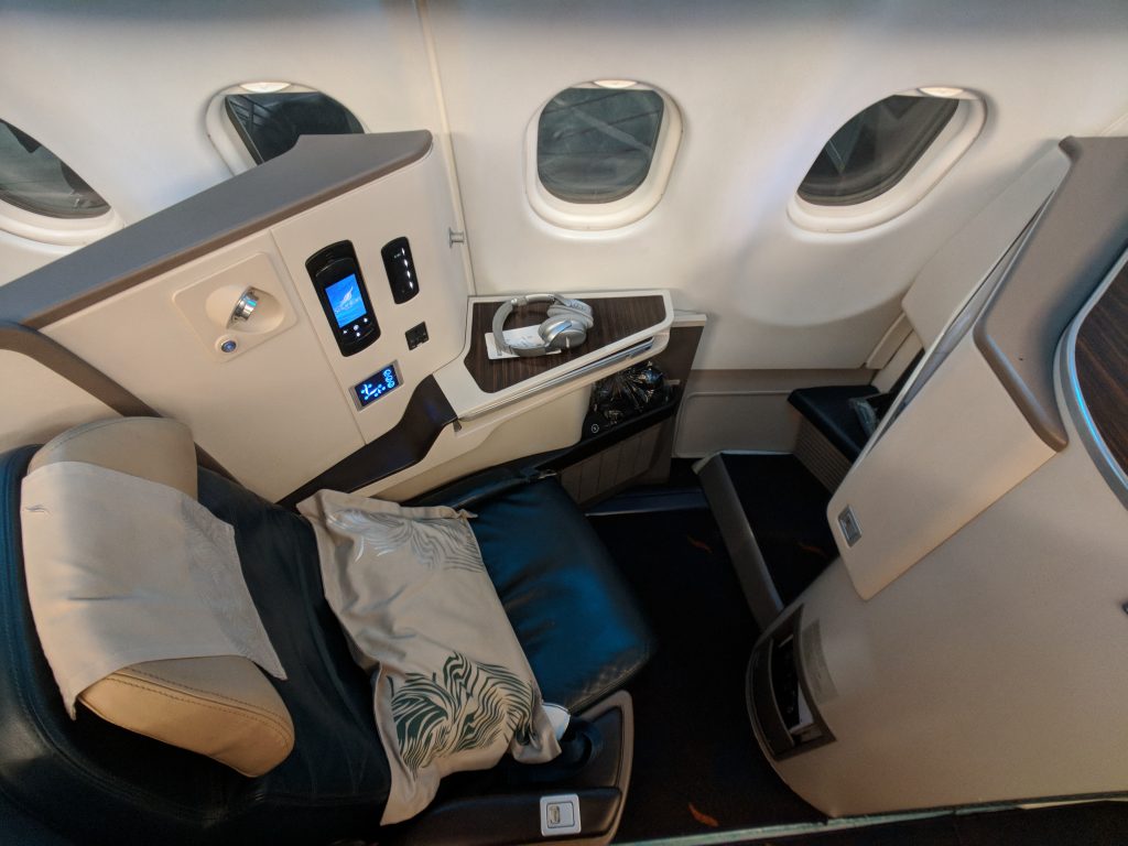 Sri Lanka A330 business c;lass seat