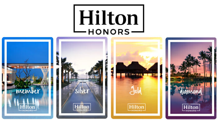 Hilton Honors Award Chart