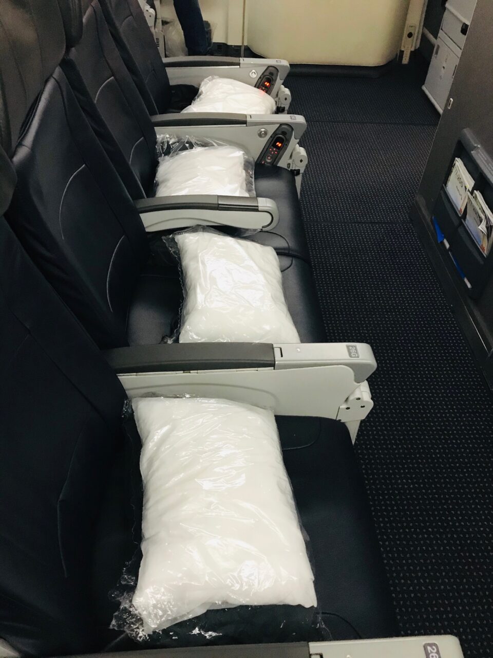 American Airlines economy class bulkhead seats
