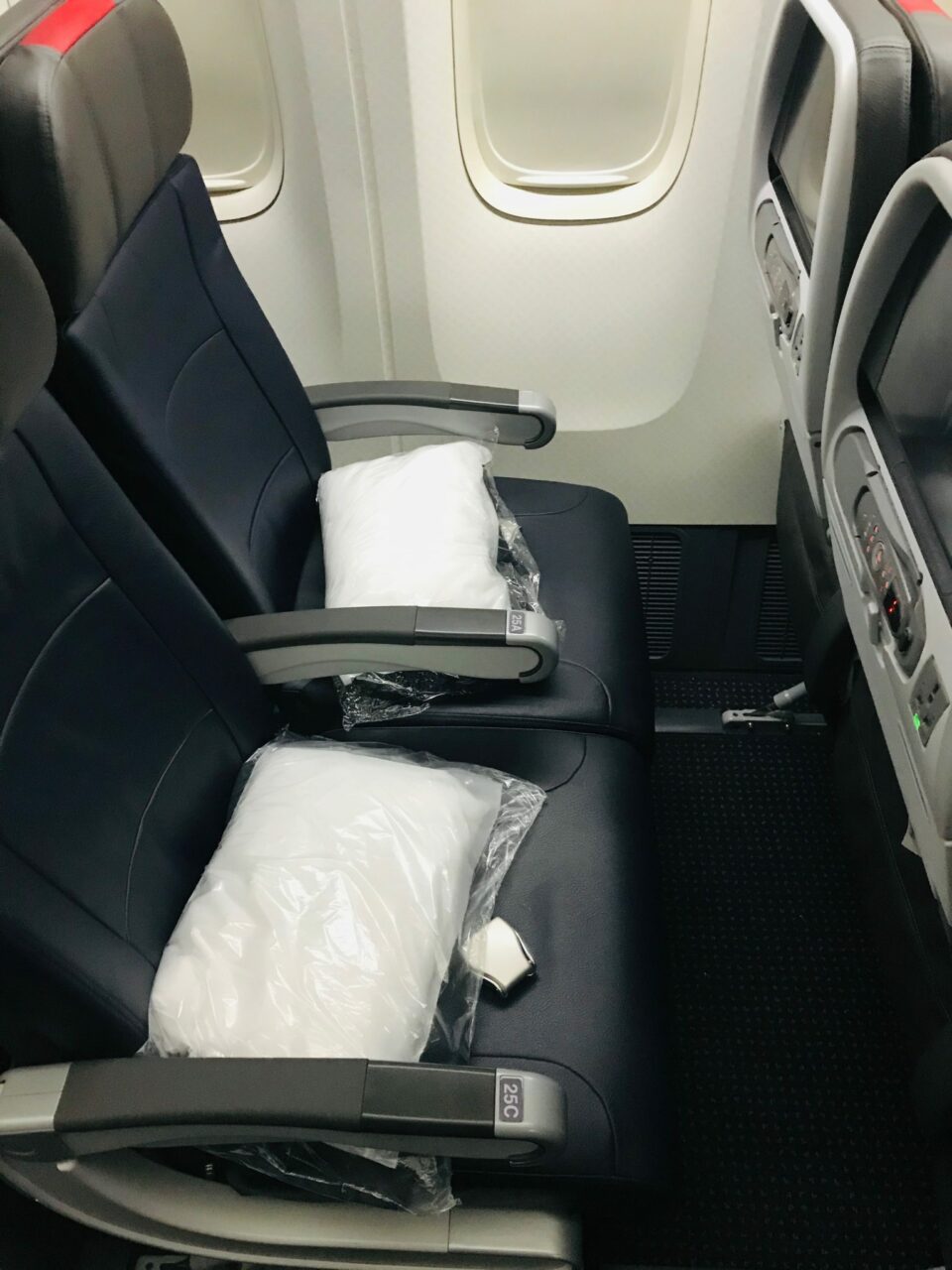 American Airlines economy class seat 