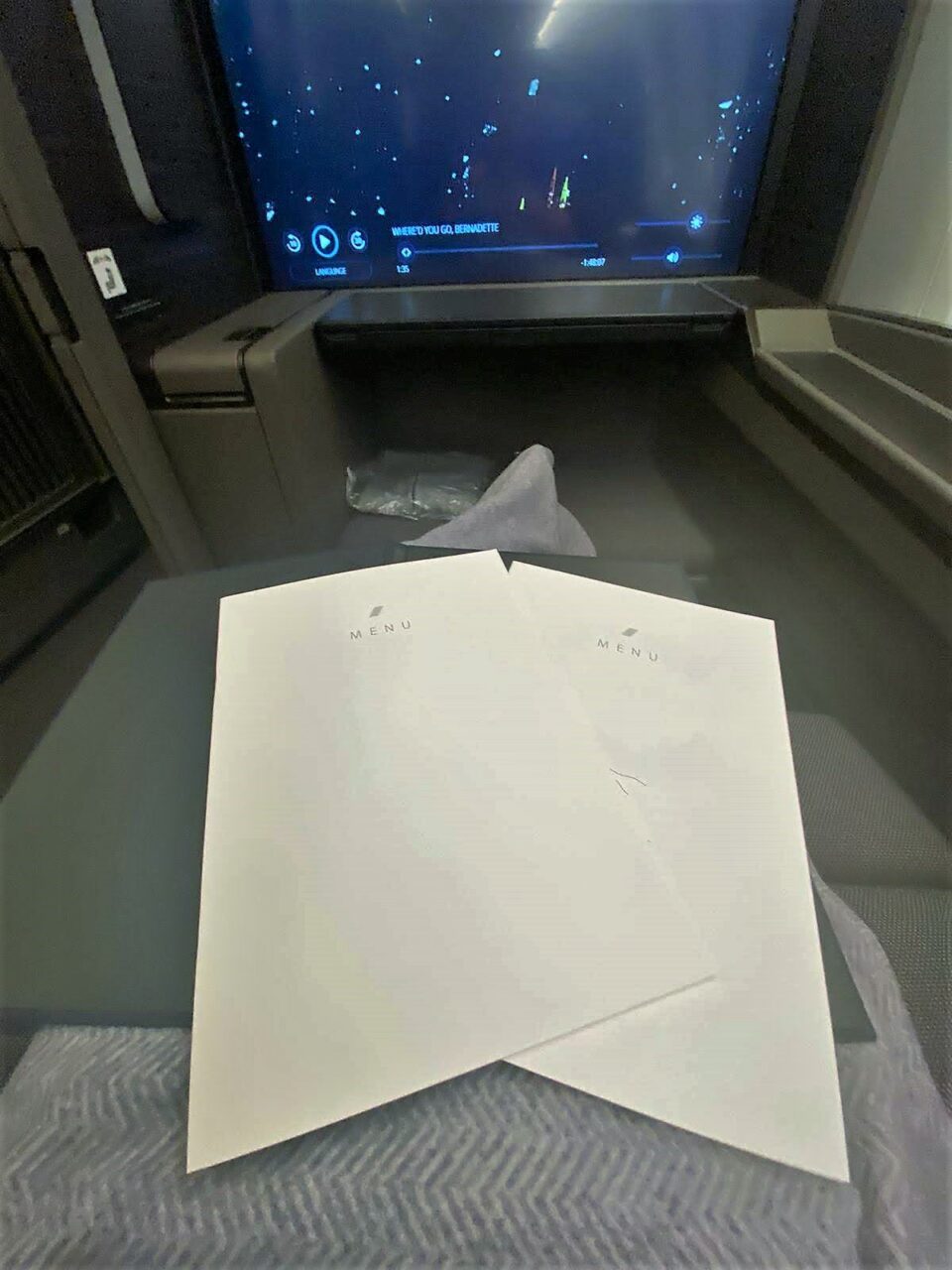 ANA First Class “The Suite”  Menu 