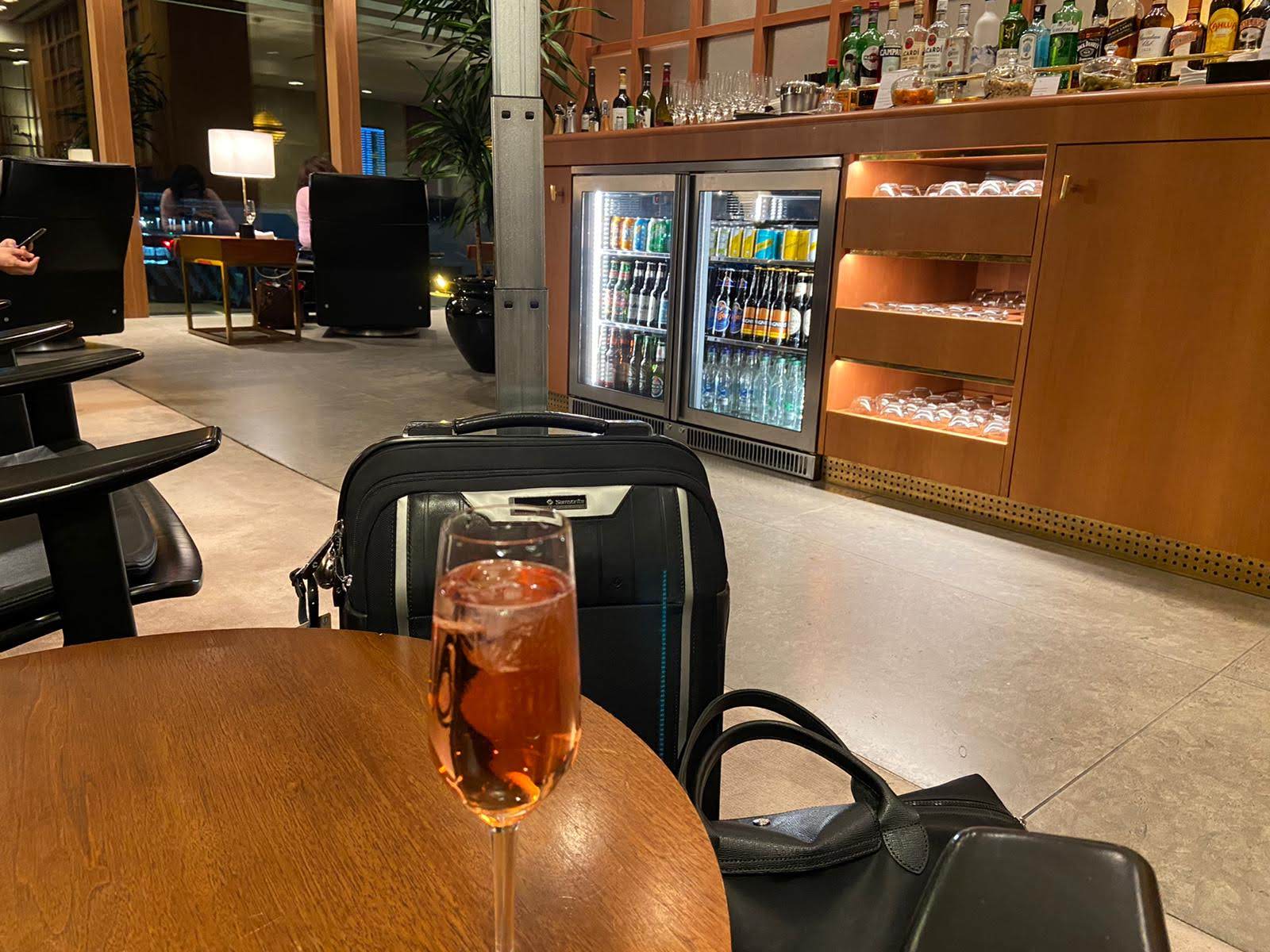 First class Cathay lounge at Heathrow T3