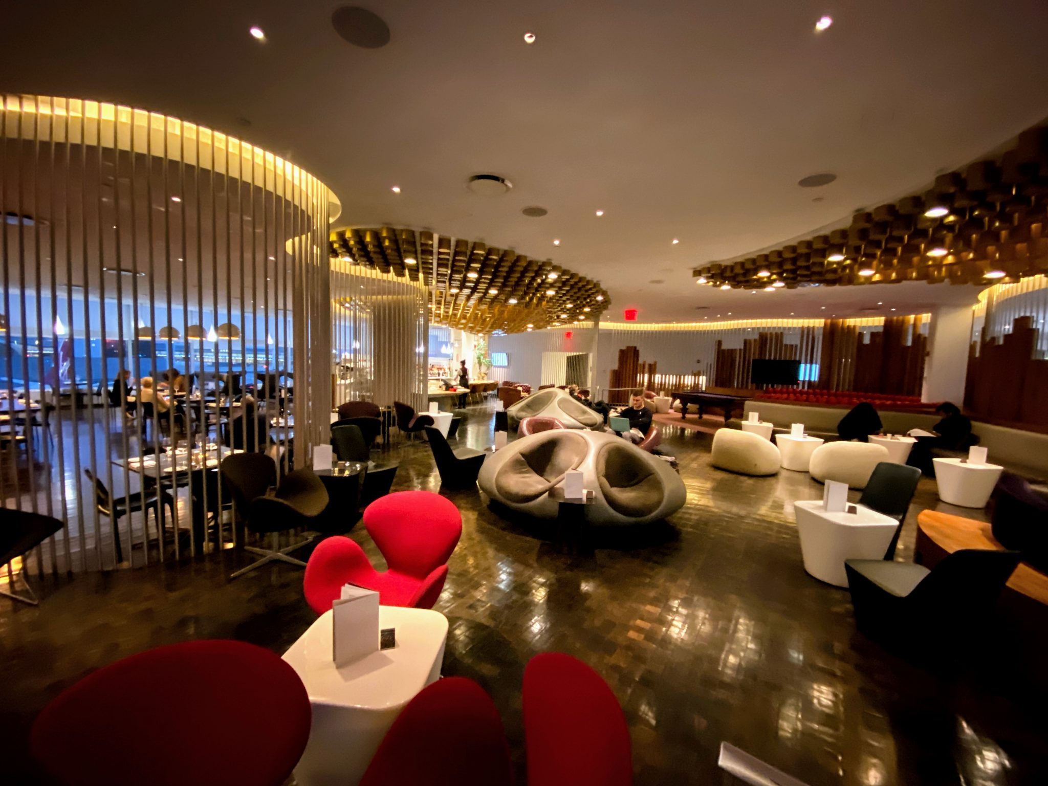 Bar area seating