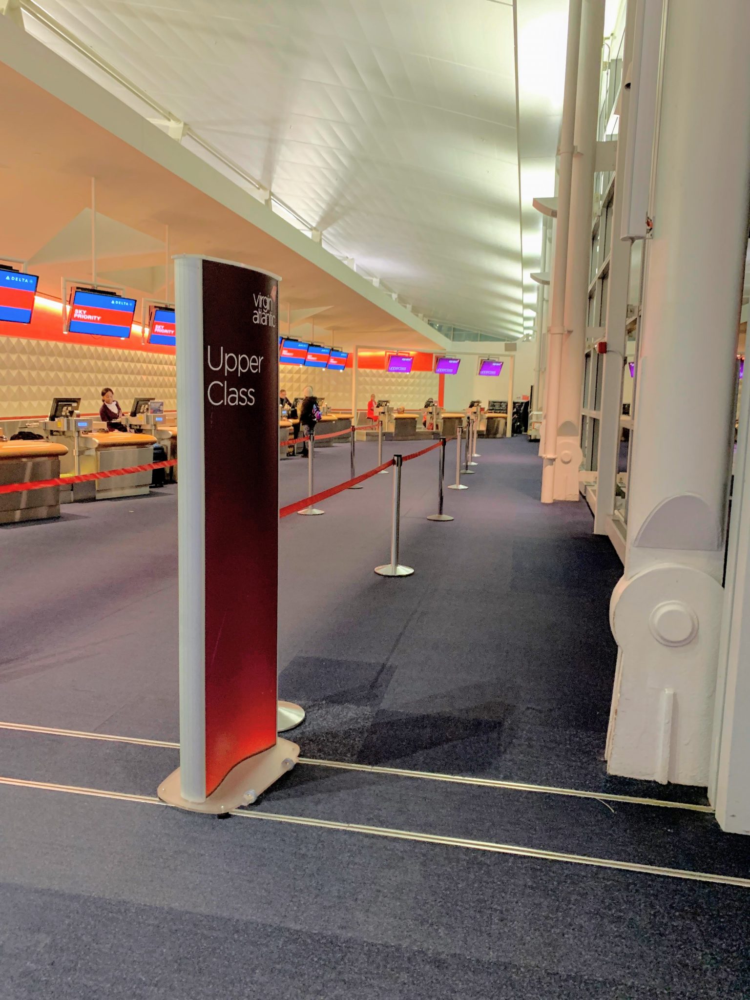 Virgin premium check-in JFK