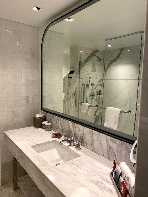 Conrad New York Midtown hotel bathroom sink 