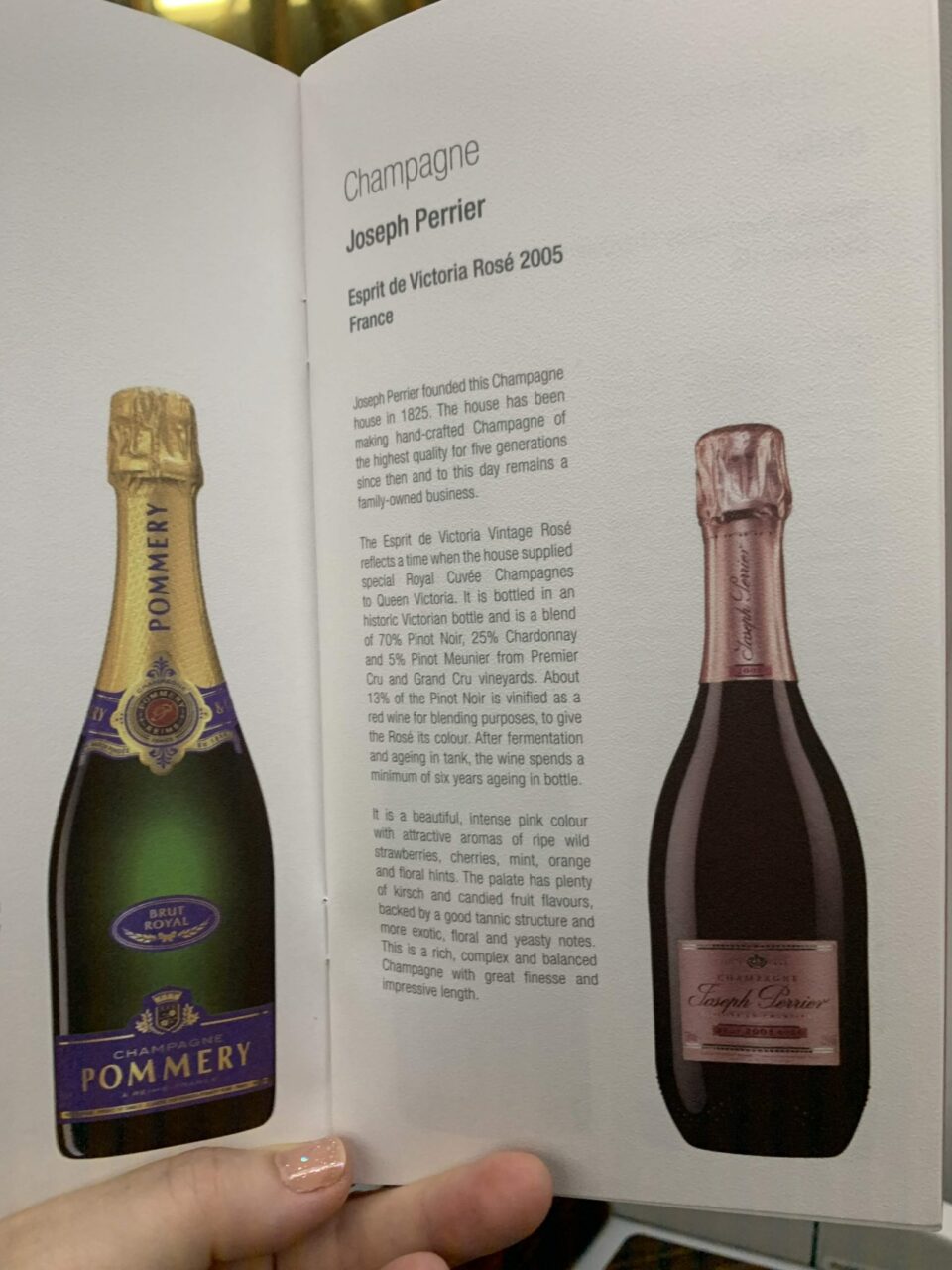 Qatar Airways QSuite B777 Alcohol Menu