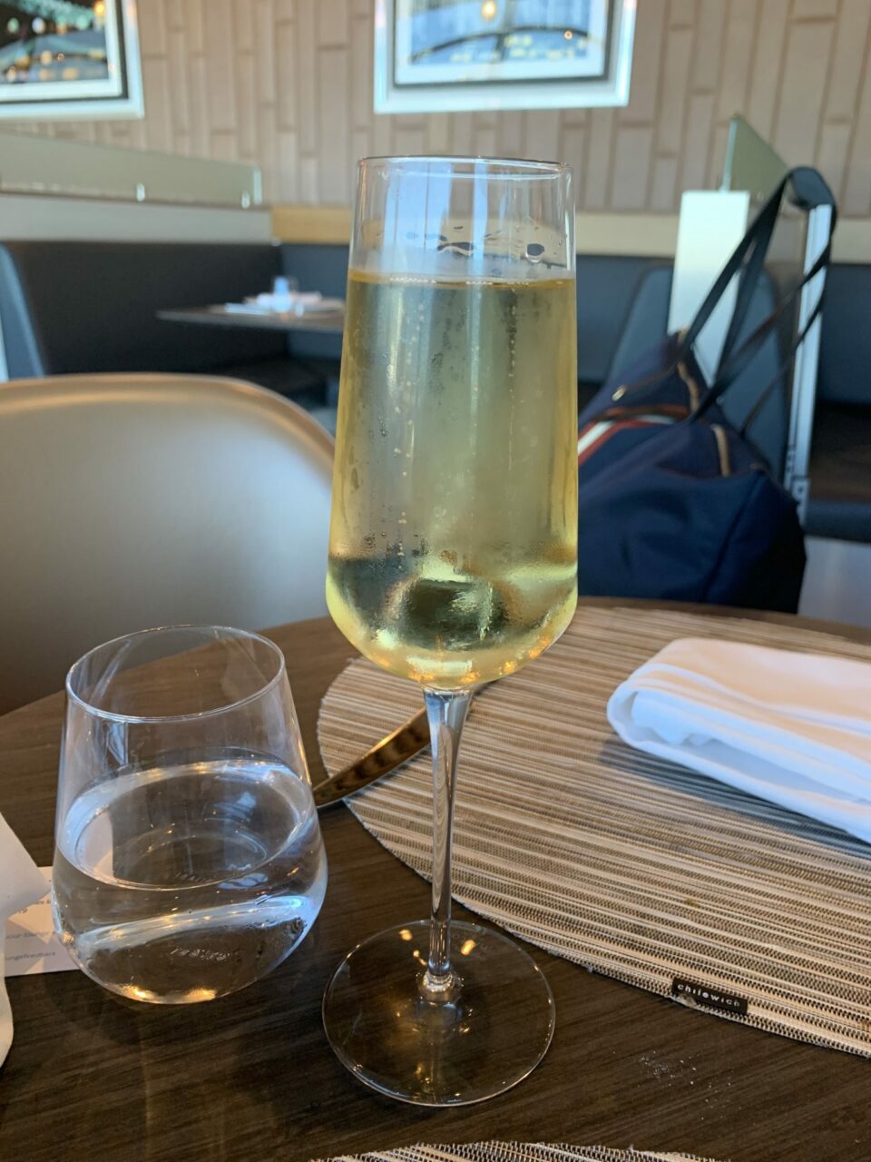 Krug in the Flagship lounge