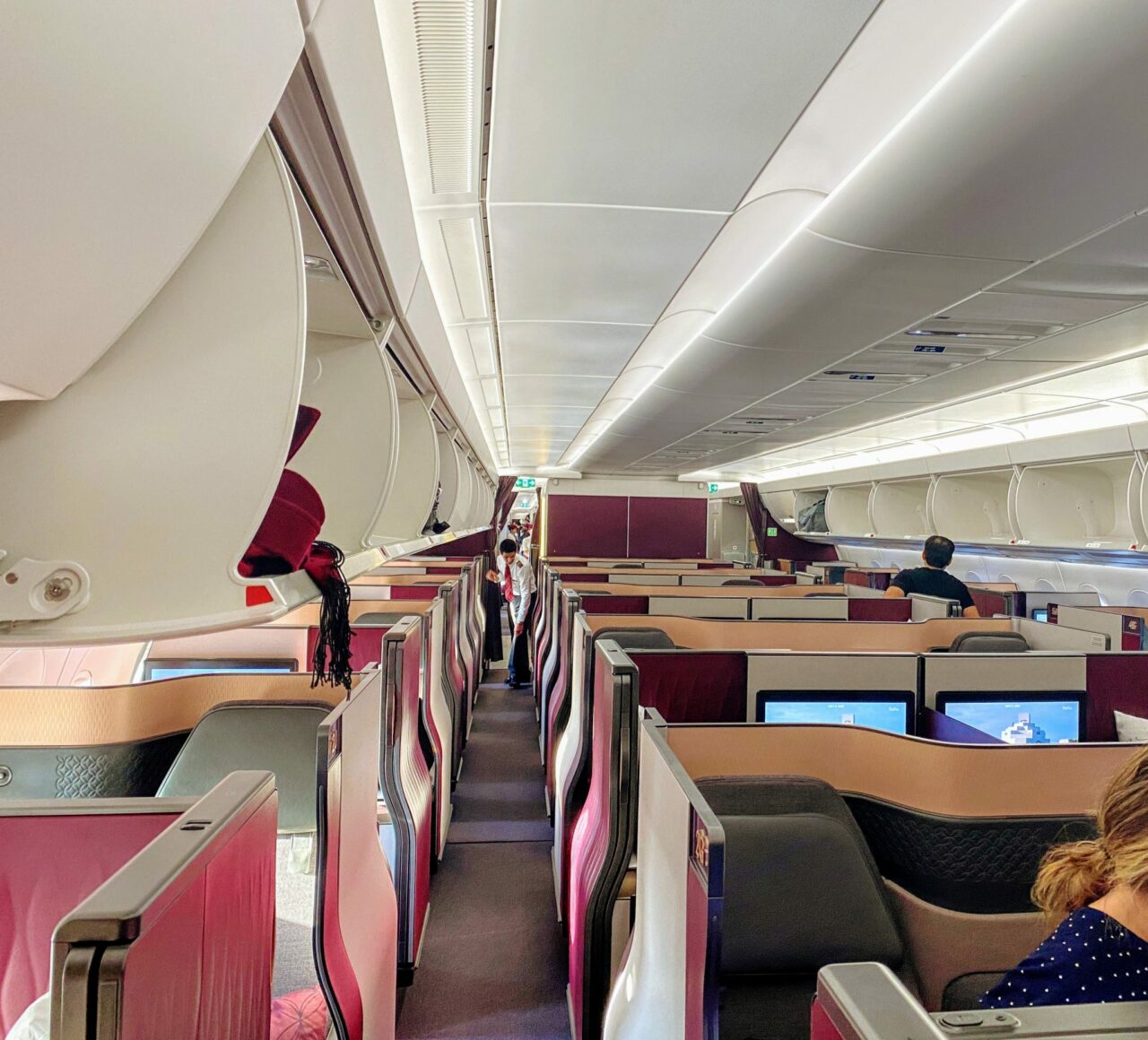 Qatar Airways A350-1000 QSuites cabin