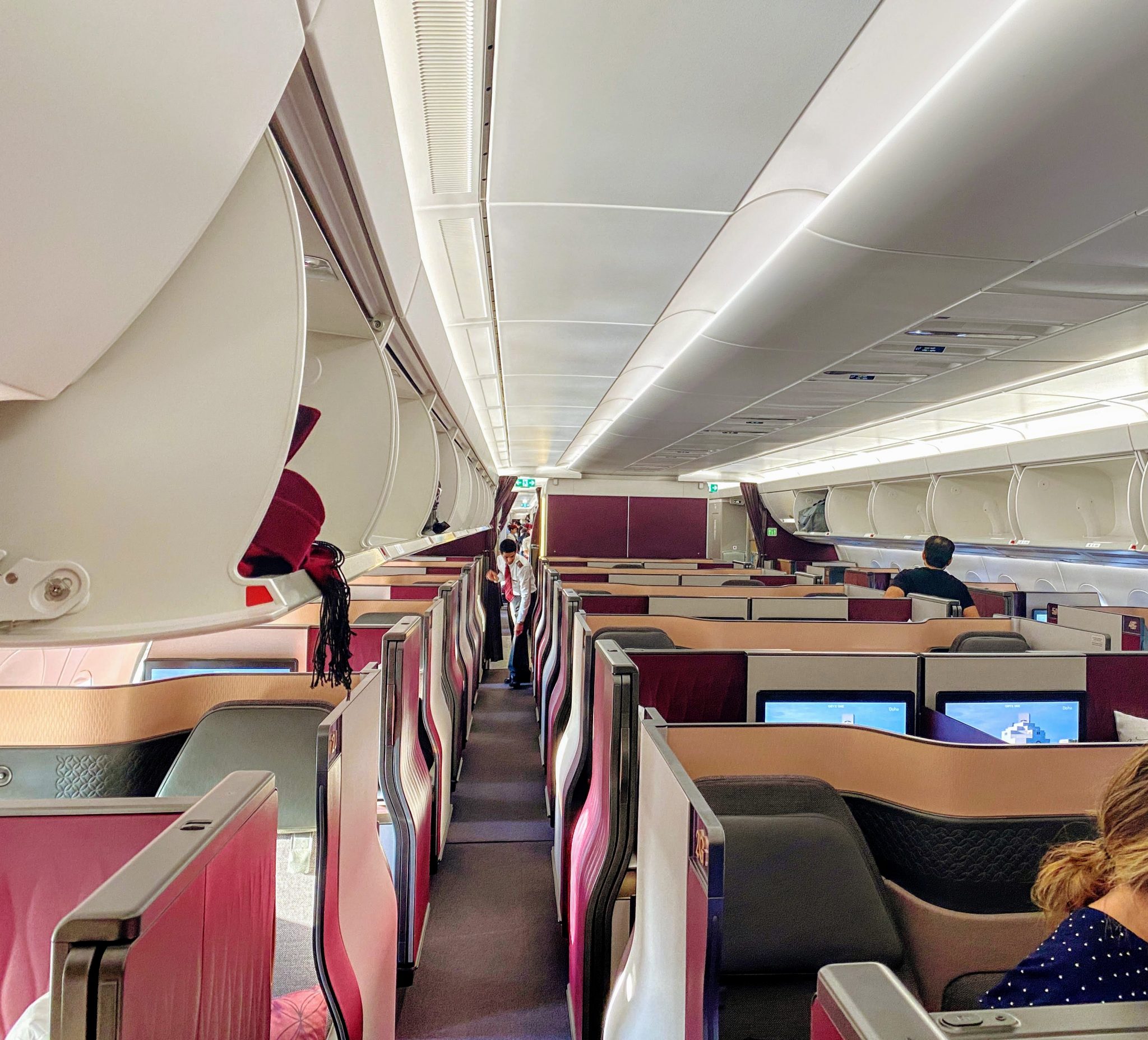 A350-1000 Qatar QSuite cabin