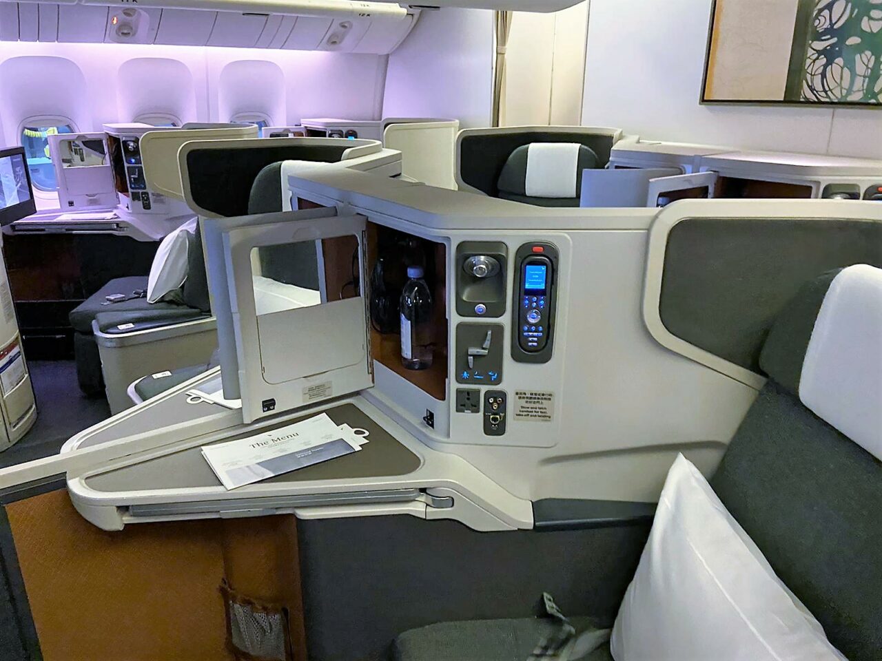 Cathay Pacific Business Class cabin