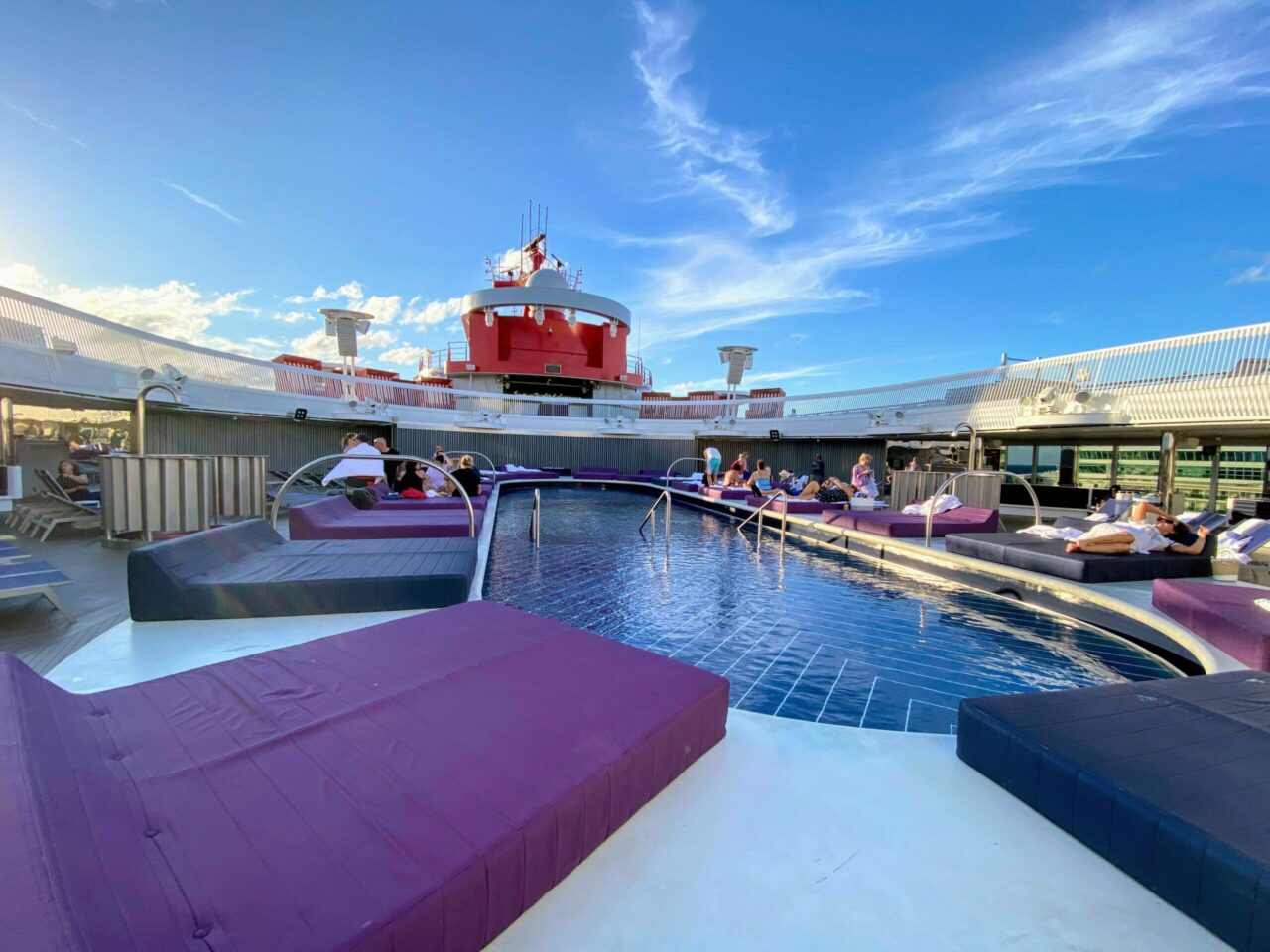 Virgin Voyages Scarlet Lady small sized pool 