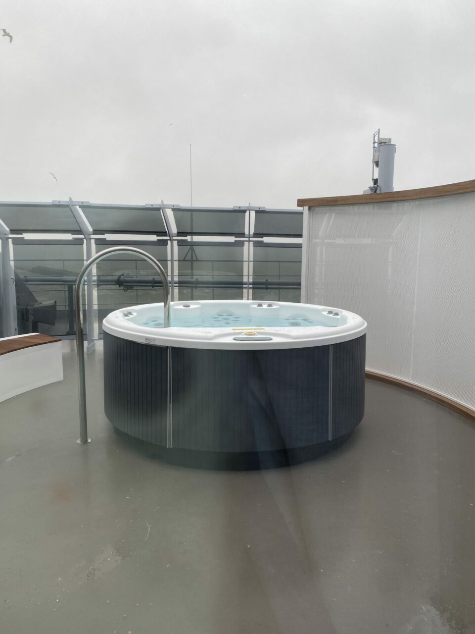 Private Hot Tub and Shower in the Mega Rock Star Suite